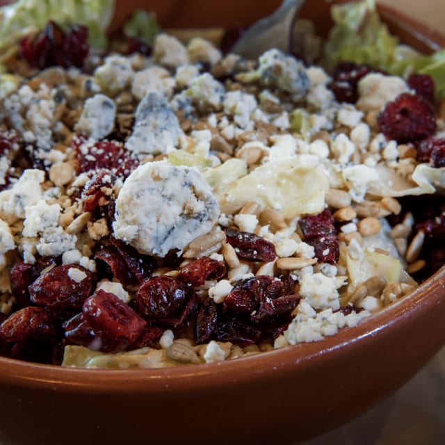 Crumbled Bleu Cheese Salad.