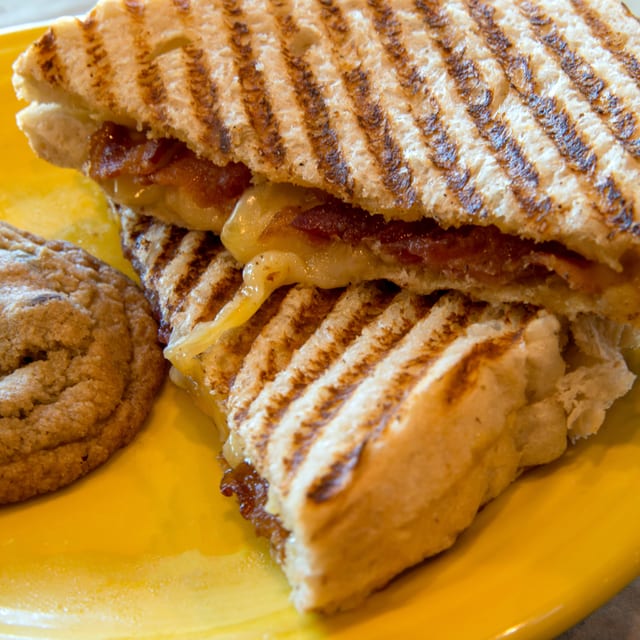 Half Grilled Cheese Deluxe Panini.