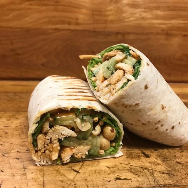 Half Thai Chicken Wrap.