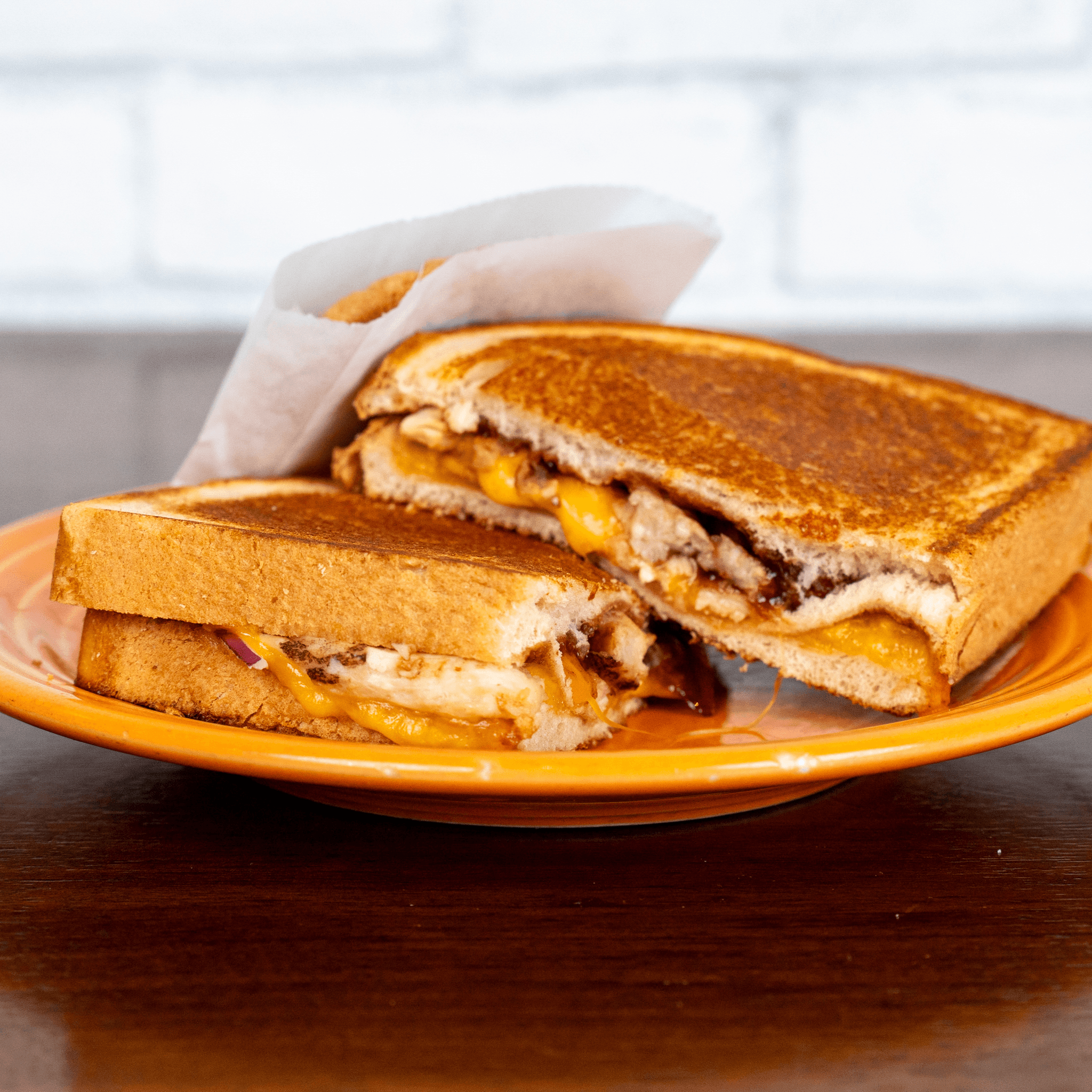 Half BBQ Chicken Panini.