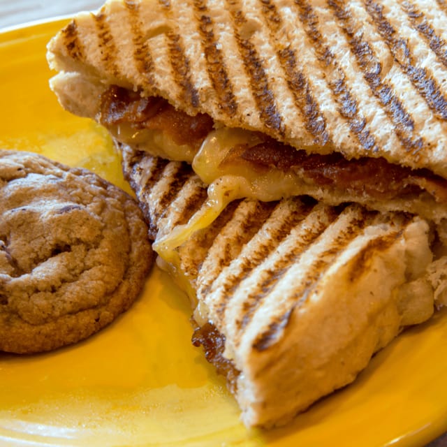 Half Grilled Cheese Deluxe Panini.